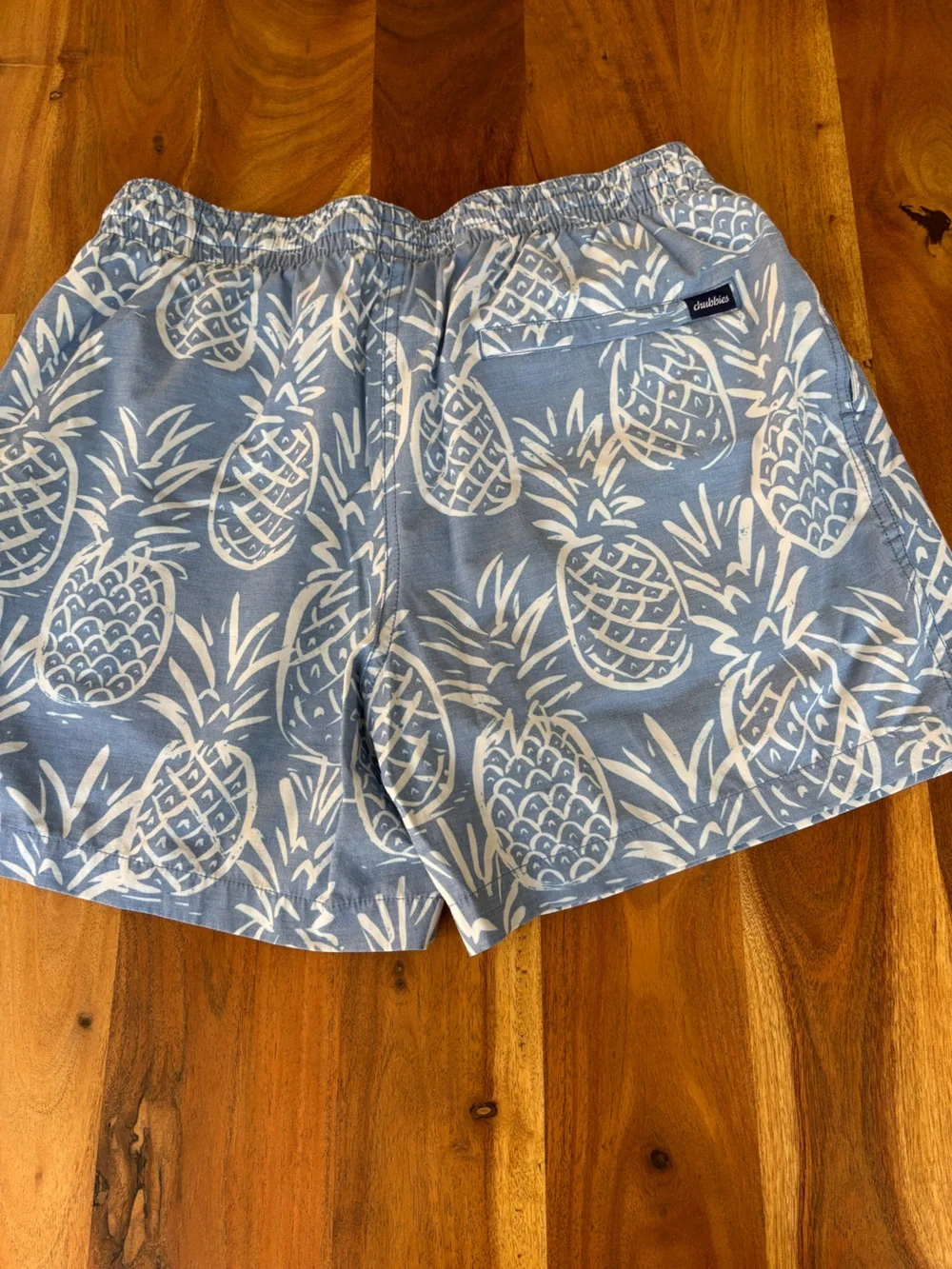 Chubbies Blue Pineapple Swim Trunks - Medium